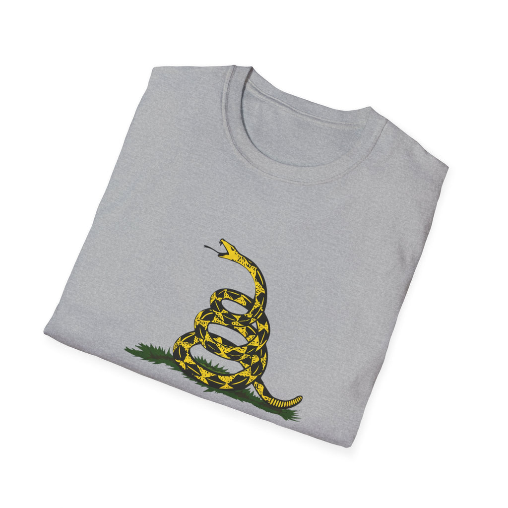 T‑Shirt — “Don’t Tread On Me” Coiled Gadsden Snake Patriotic Tee