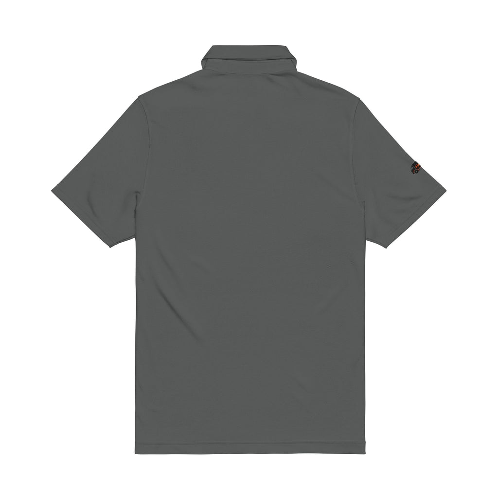 Men's Embroidered White Polo Shirt - 'Hau!' Logo Under Armour