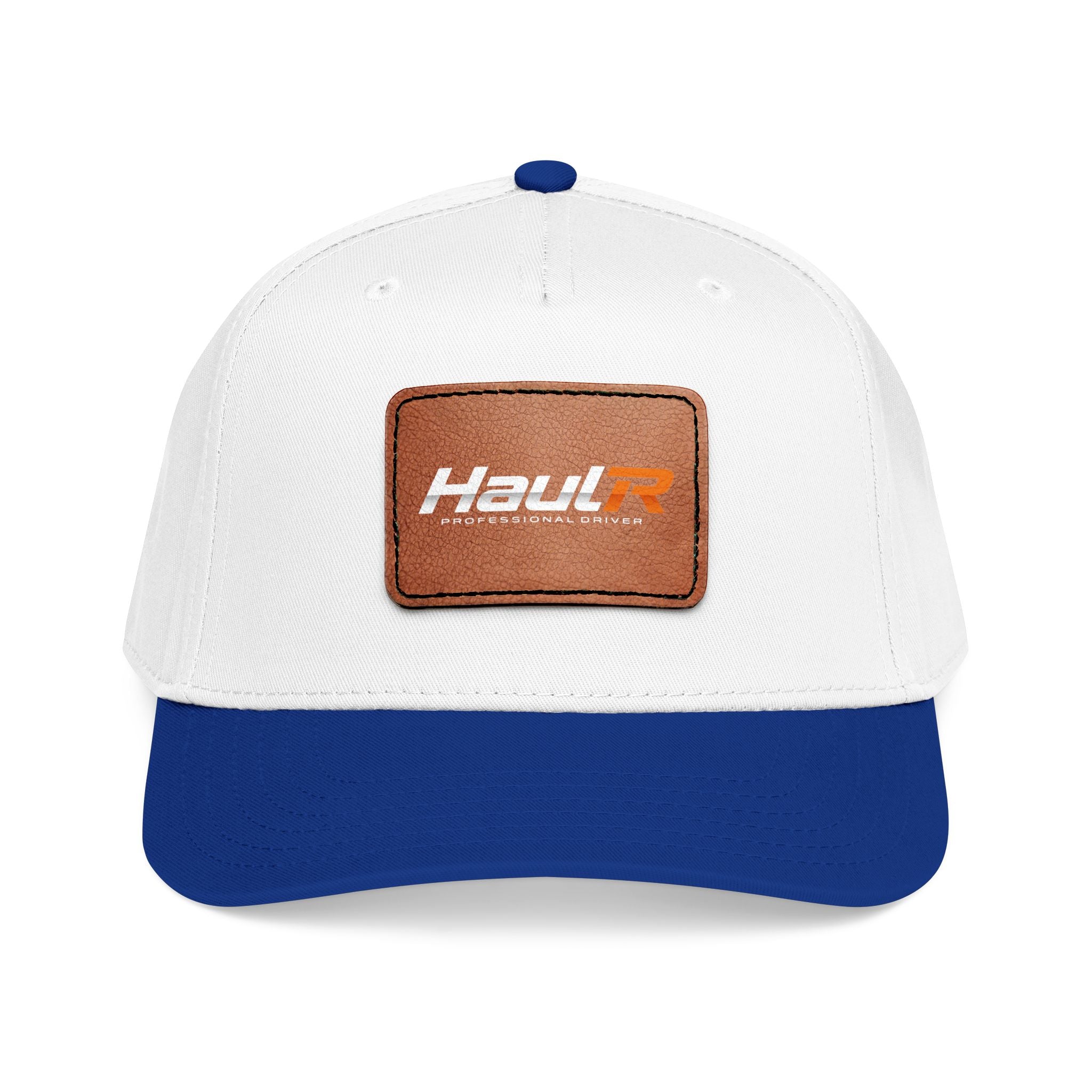 Leather Patch Baseball Cap — 'Haul' Logo Mid-Profile Hat