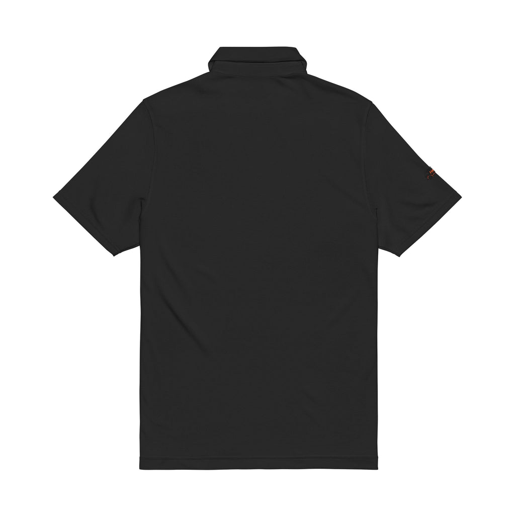 Men's Embroidered White Polo Shirt - 'Hau!' Logo Under Armour