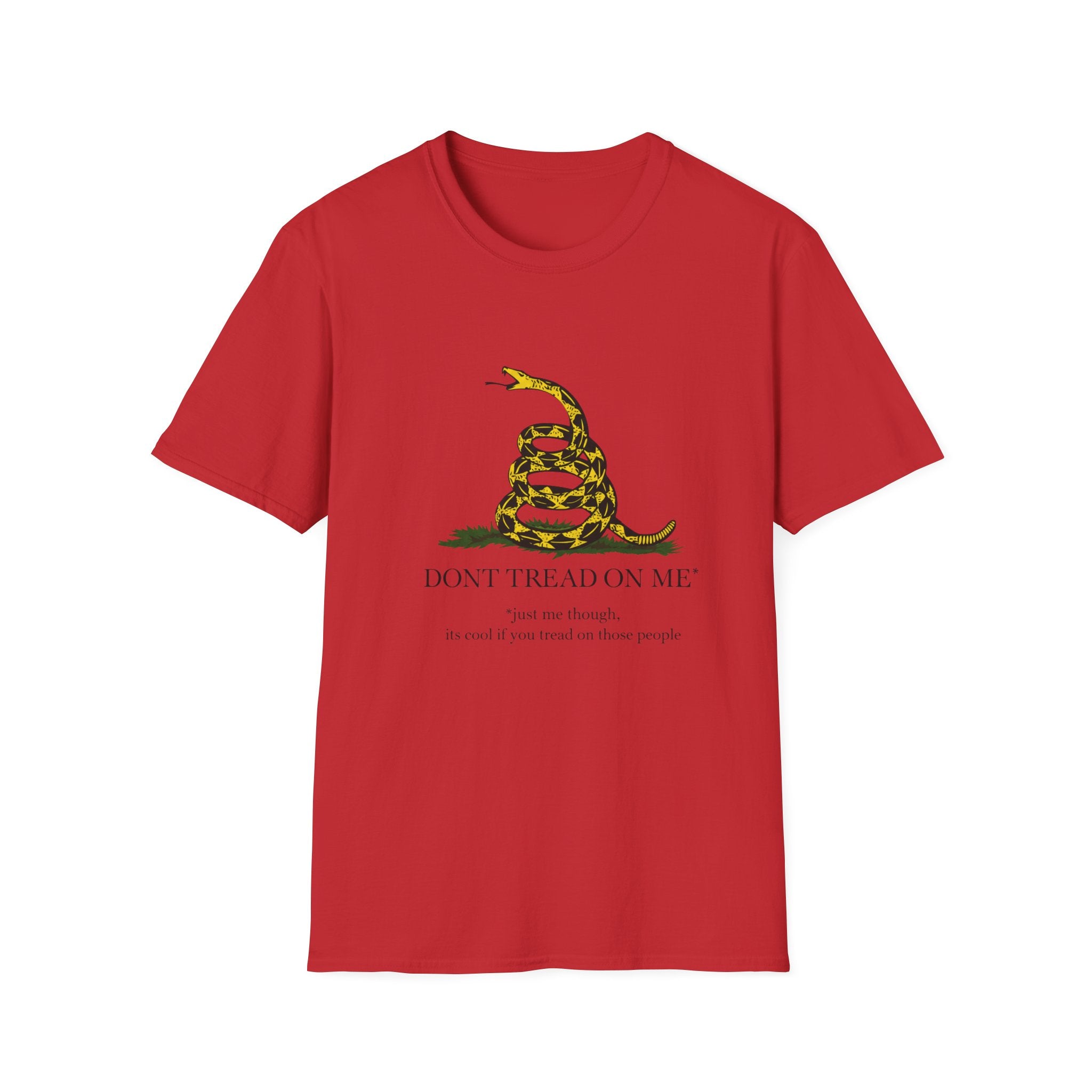 T‑Shirt — “Don’t Tread On Me” Coiled Gadsden Snake Patriotic Tee