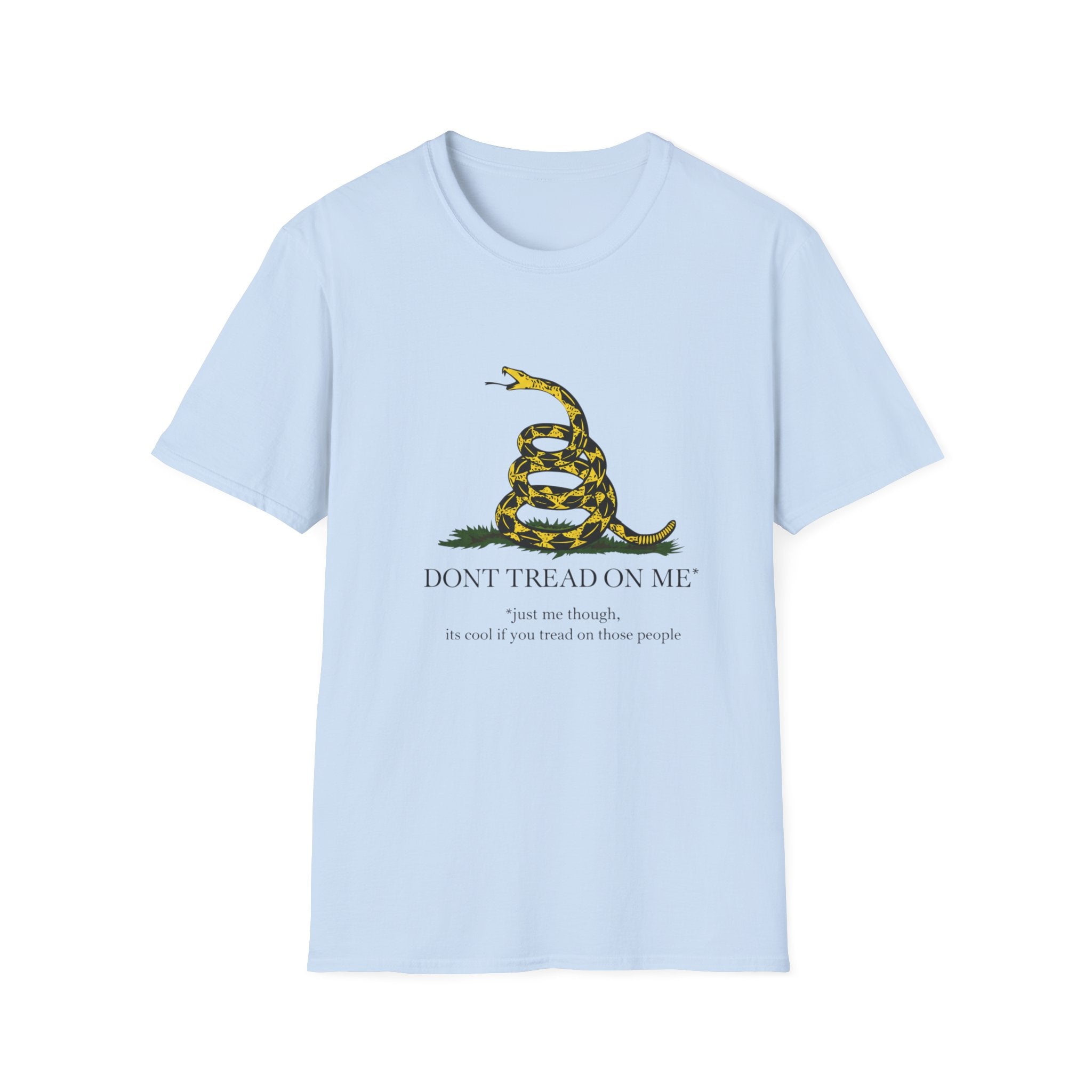 T‑Shirt — “Don’t Tread On Me” Coiled Gadsden Snake Patriotic Tee