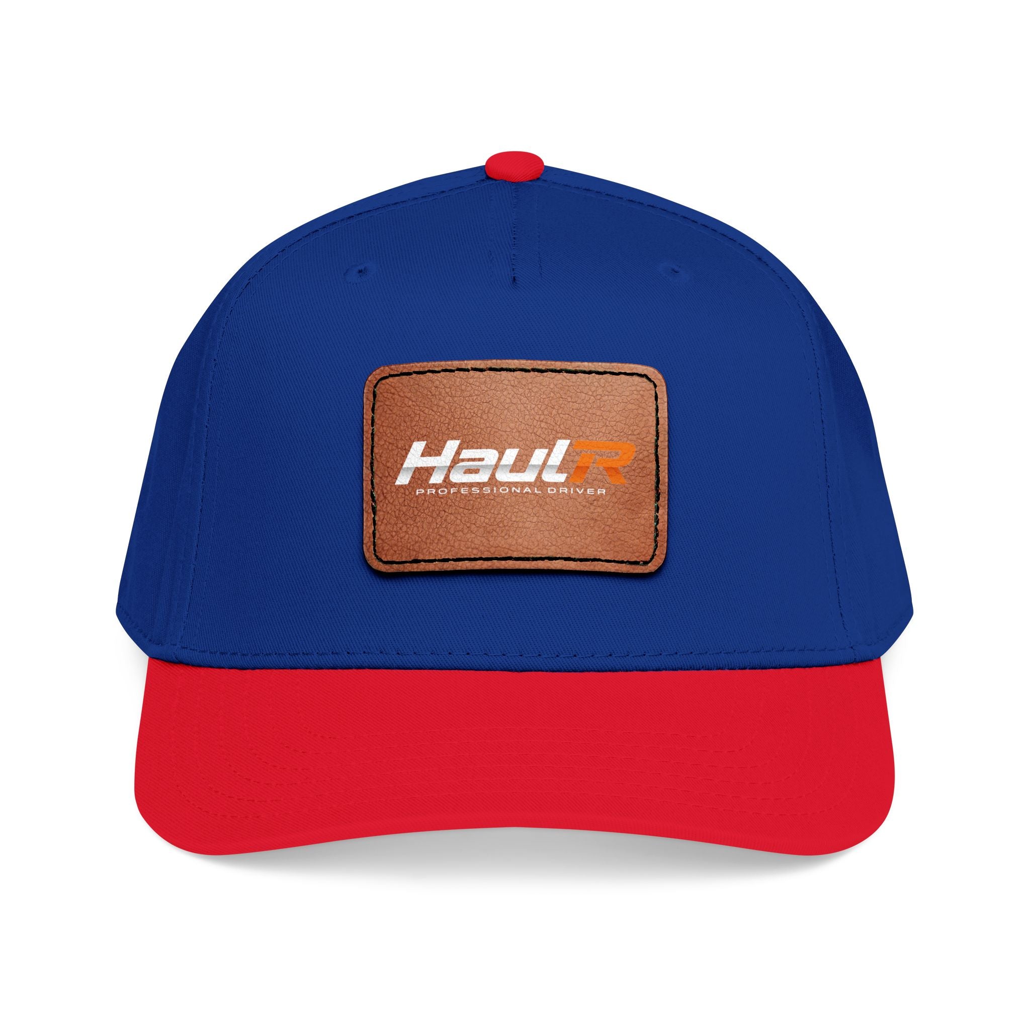 Leather Patch Baseball Cap — 'Haul' Logo Mid-Profile Hat