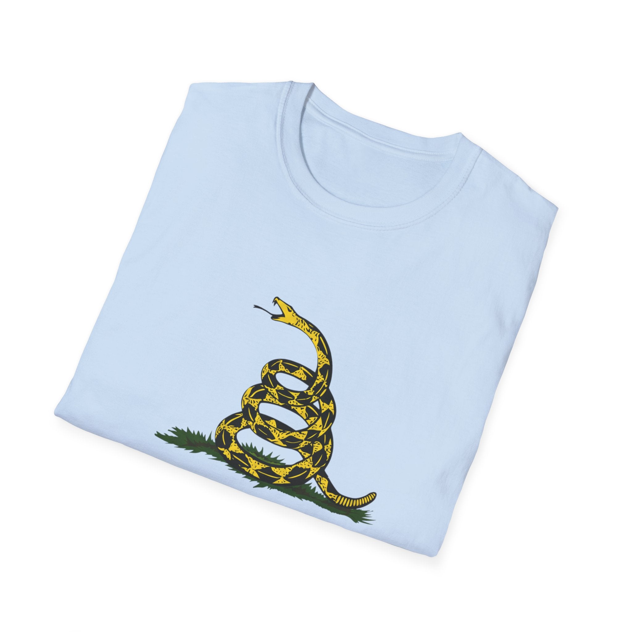 T‑Shirt — “Don’t Tread On Me” Coiled Gadsden Snake Patriotic Tee