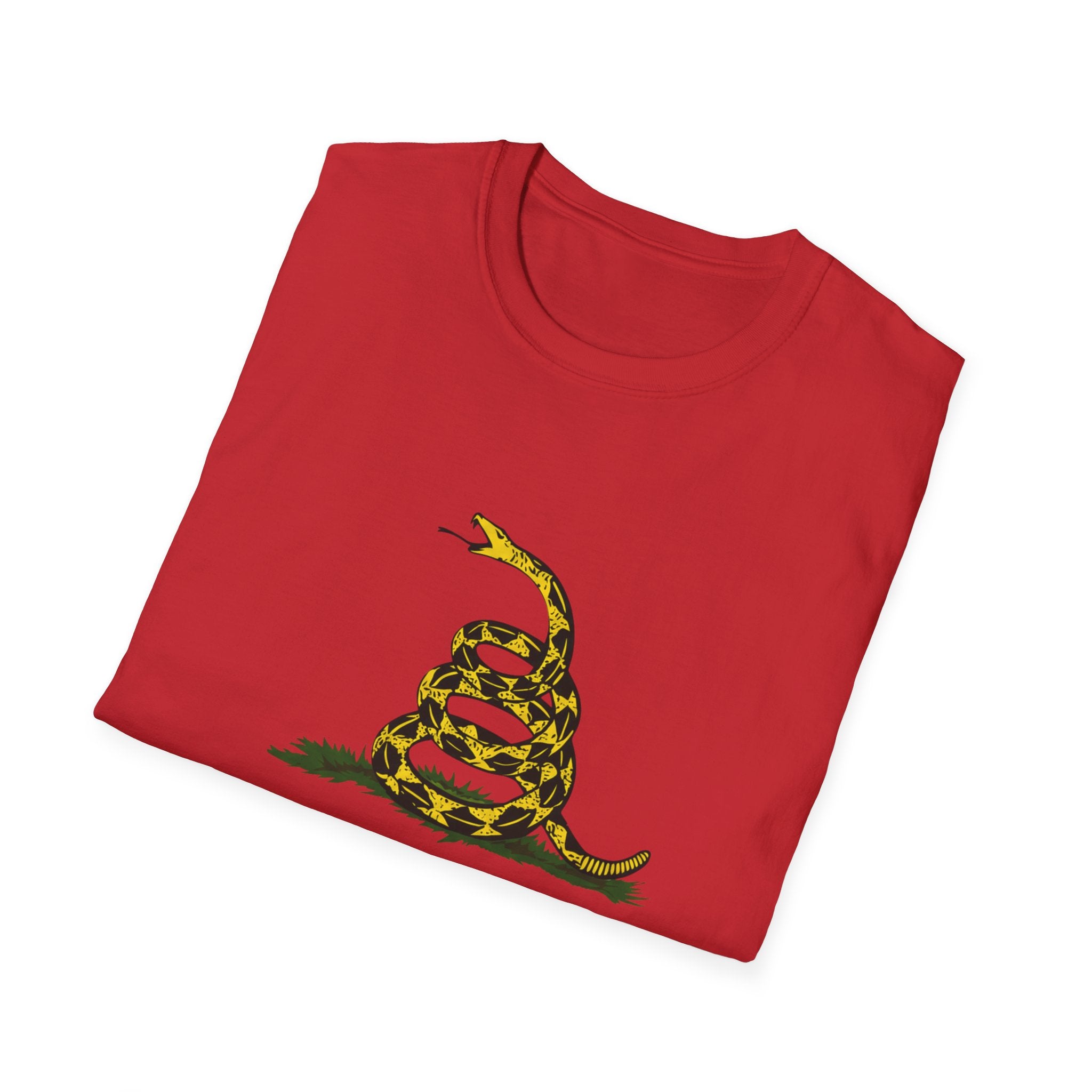 T‑Shirt — “Don’t Tread On Me” Coiled Gadsden Snake Patriotic Tee