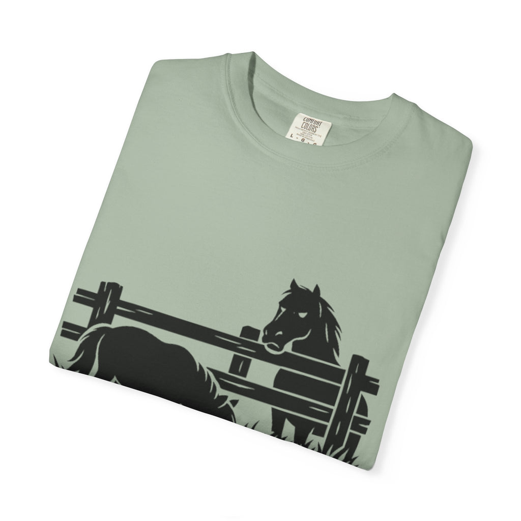 Miniature Pony T-Shirt — "I'm happy being little." Horse Lover Tee