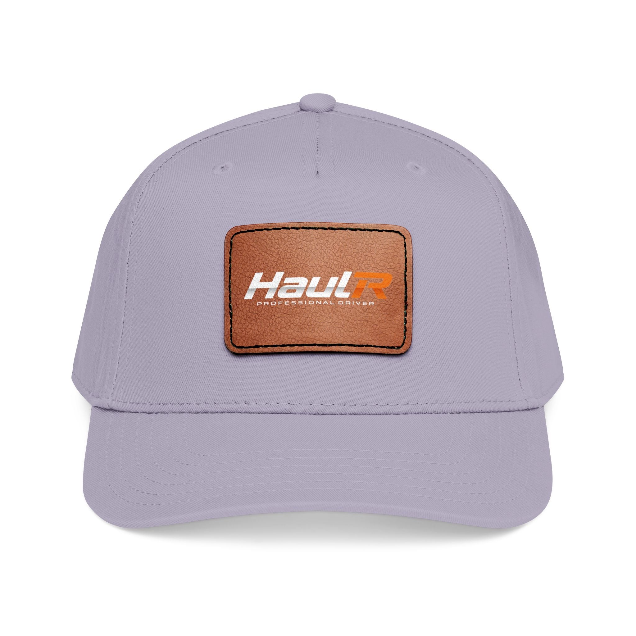 Leather Patch Baseball Cap — 'Haul' Logo Mid-Profile Hat