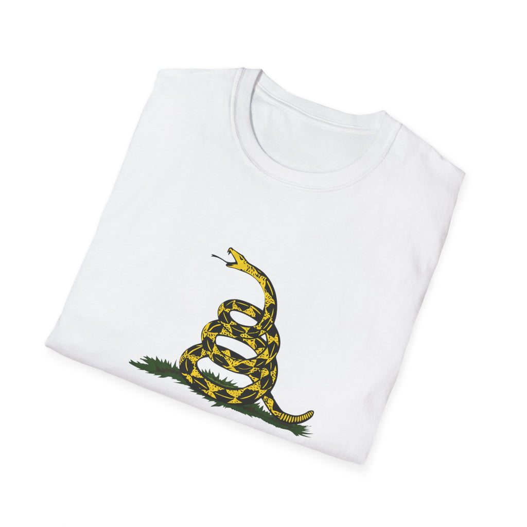 T‑Shirt — “Don’t Tread On Me” Coiled Gadsden Snake Patriotic Tee