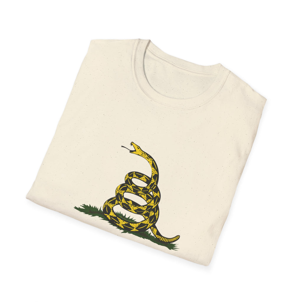 T‑Shirt — “Don’t Tread On Me” Coiled Gadsden Snake Patriotic Tee