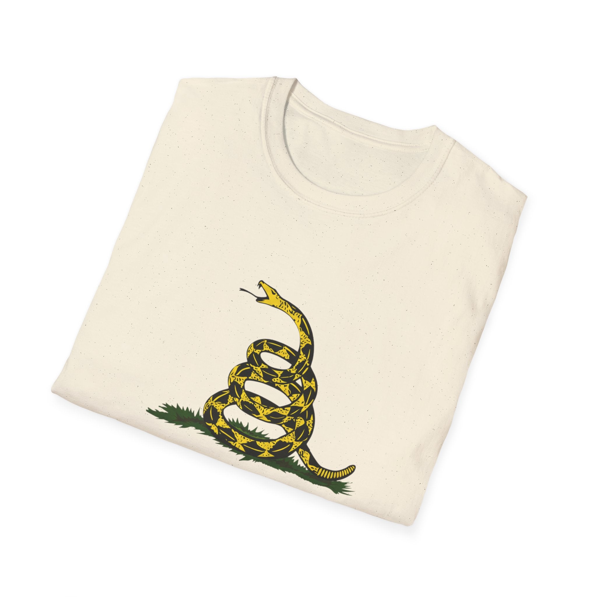 T‑Shirt — “Don’t Tread On Me” Coiled Gadsden Snake Patriotic Tee