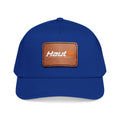 Leather Patch Baseball Cap — 'Haul' Logo Mid-Profile Hat