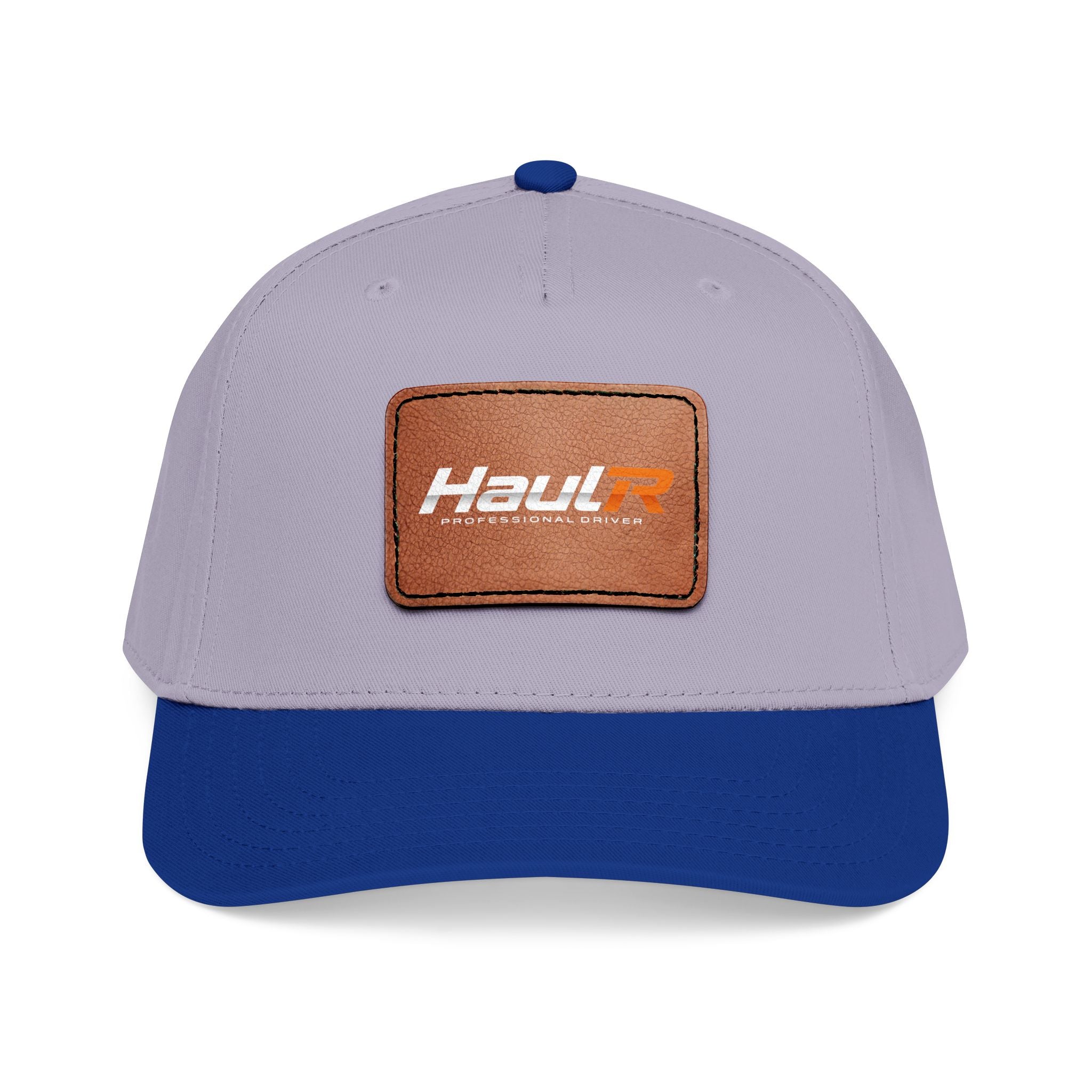 Leather Patch Baseball Cap — 'Haul' Logo Mid-Profile Hat