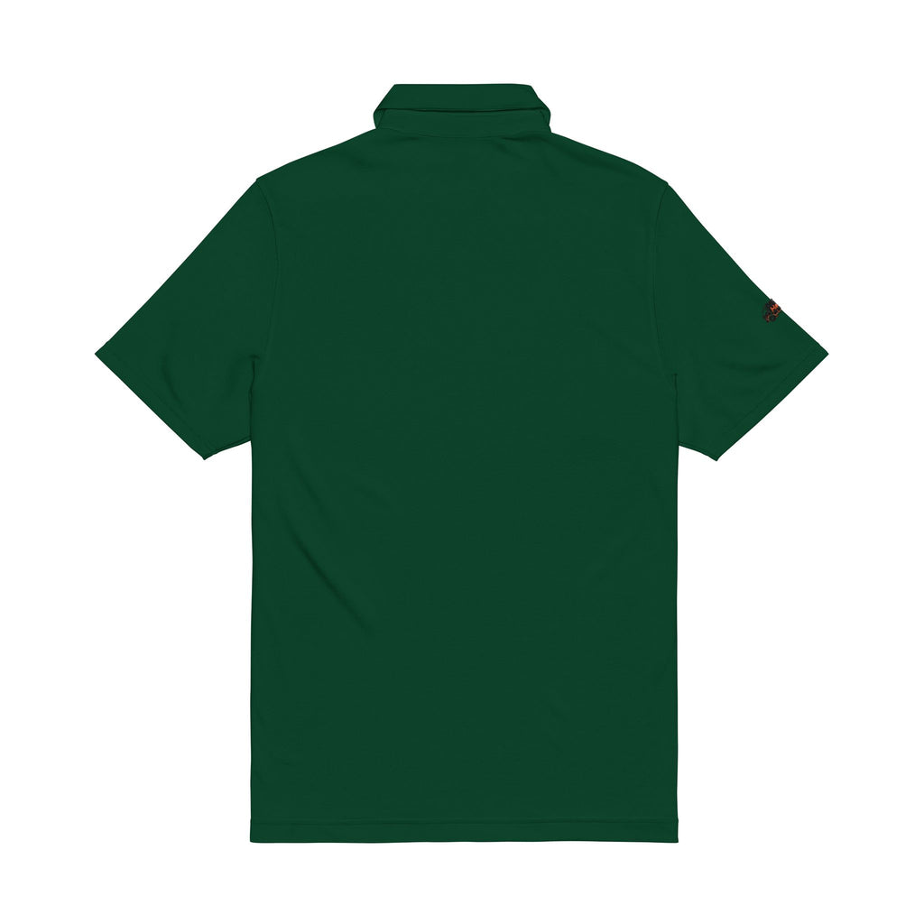 Men's Embroidered White Polo Shirt - 'Hau!' Logo Under Armour