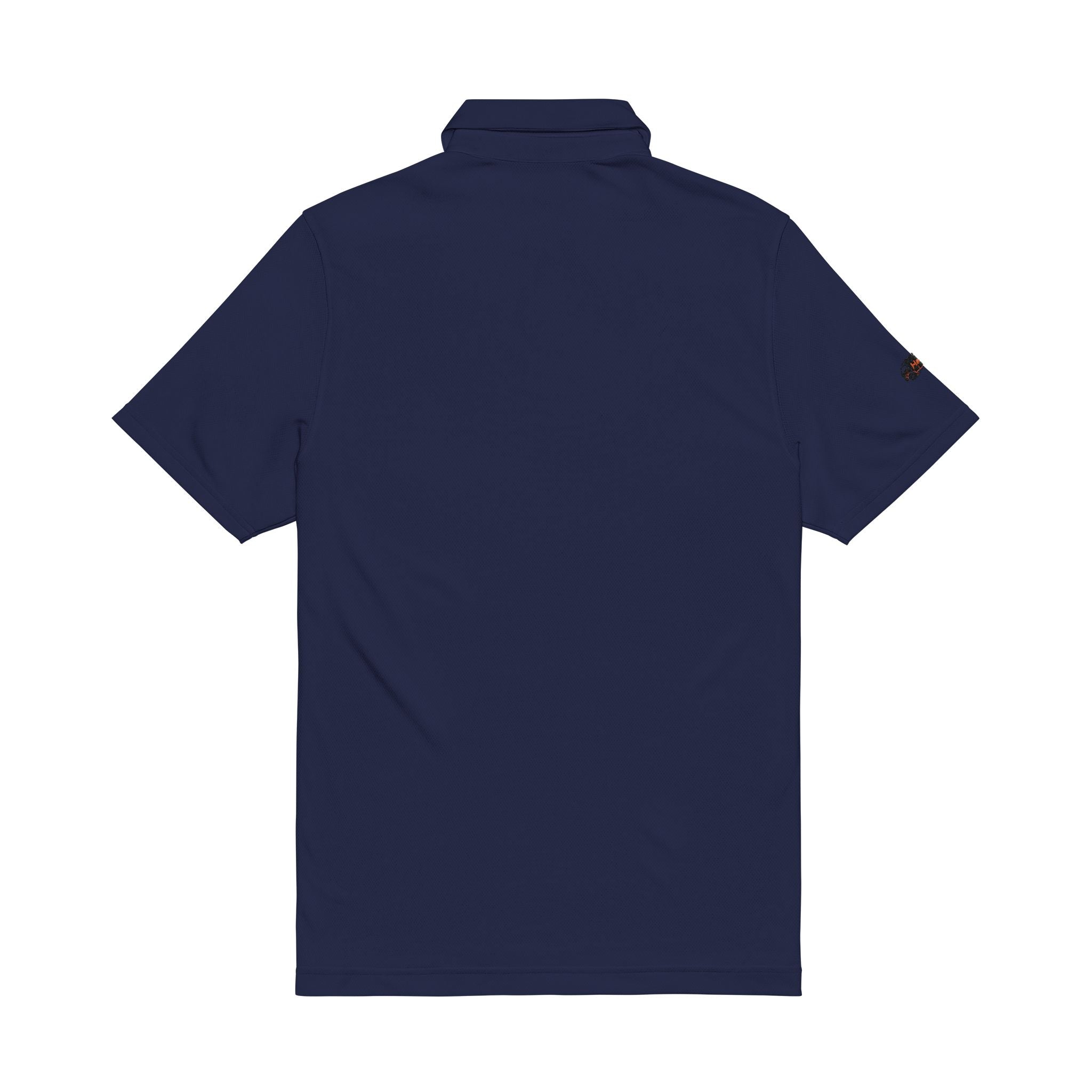 Men's Embroidered White Polo Shirt - 'Hau!' Logo Under Armour