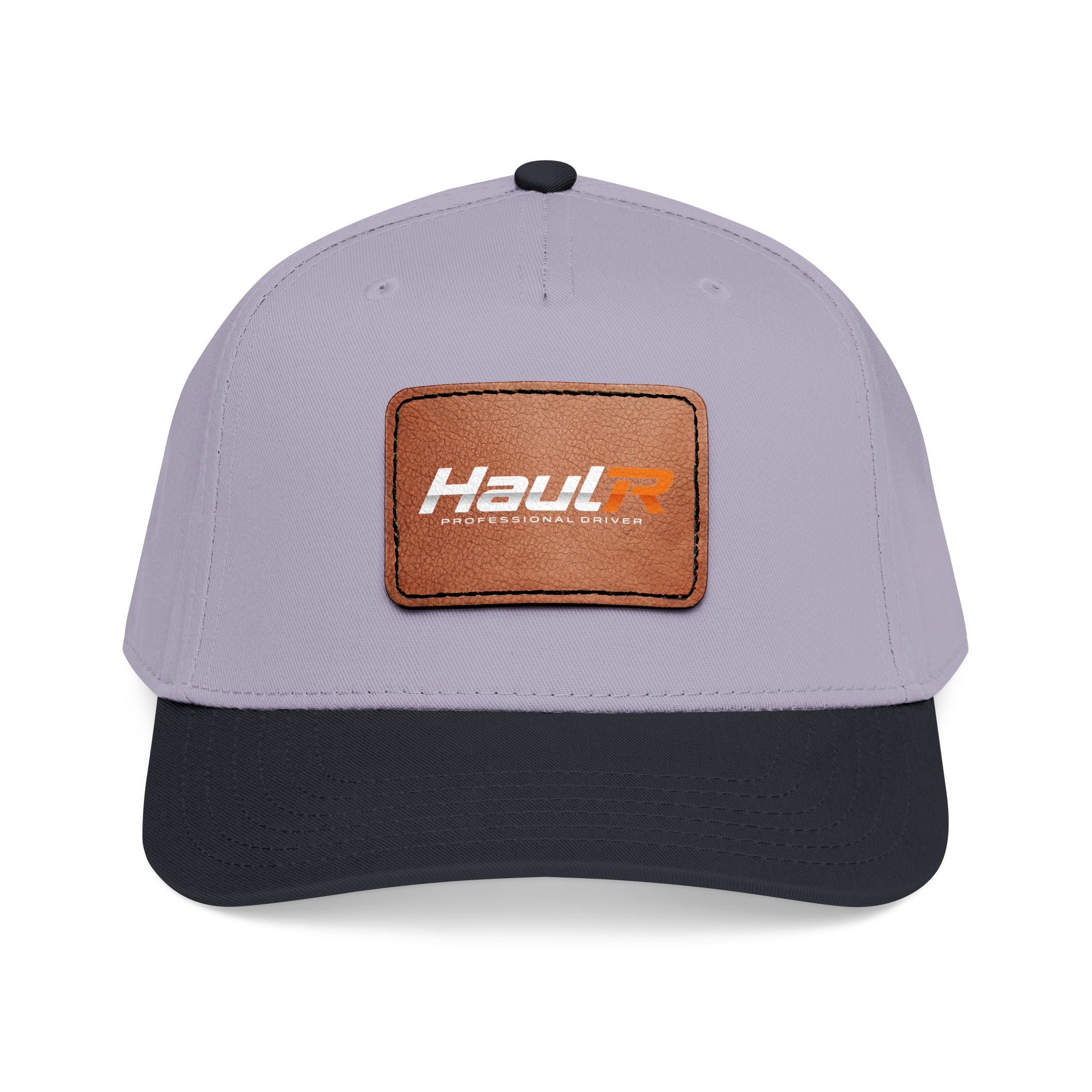 Leather Patch Baseball Cap — 'Haul' Logo Mid-Profile Hat