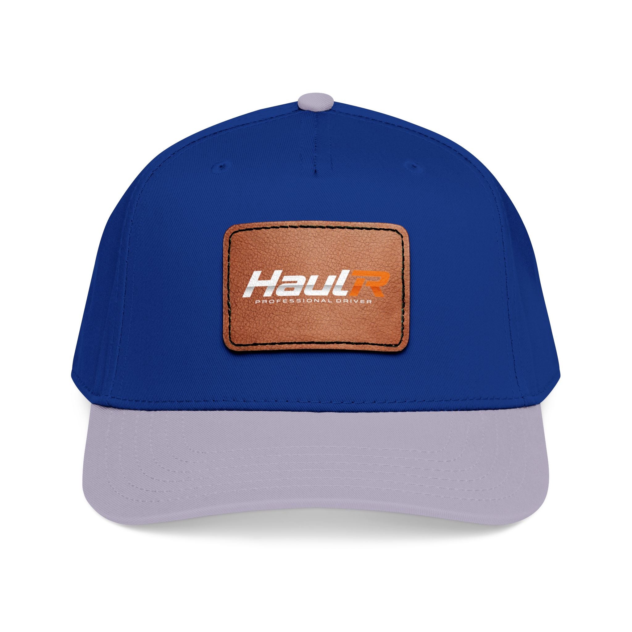 Leather Patch Baseball Cap — 'Haul' Logo Mid-Profile Hat