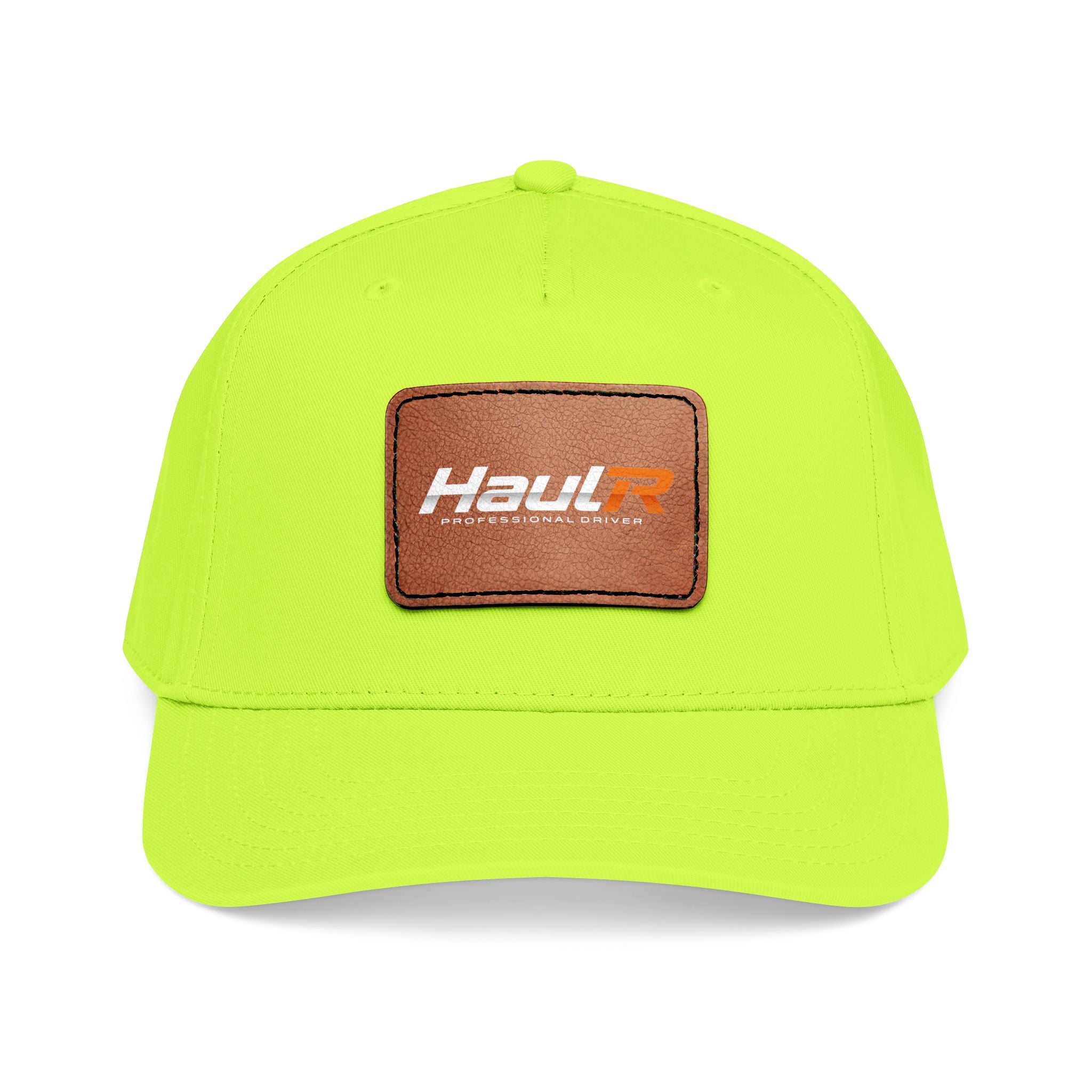 Leather Patch Baseball Cap — 'Haul' Logo Mid-Profile Hat