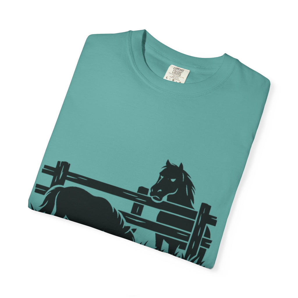 Miniature Pony T-Shirt — "I'm happy being little." Horse Lover Tee