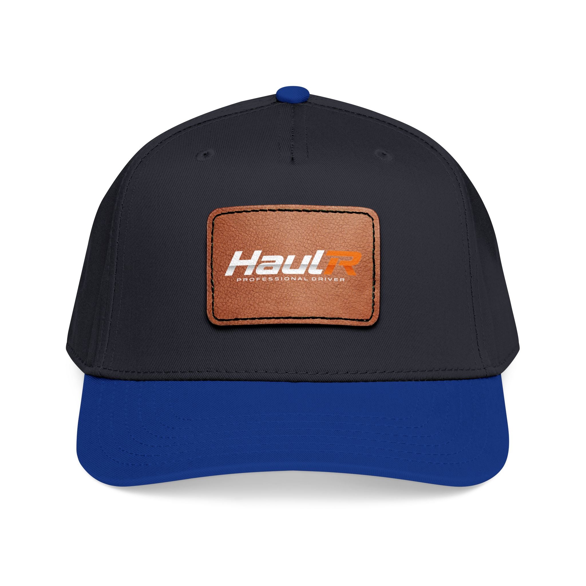 Leather Patch Baseball Cap — 'Haul' Logo Mid-Profile Hat