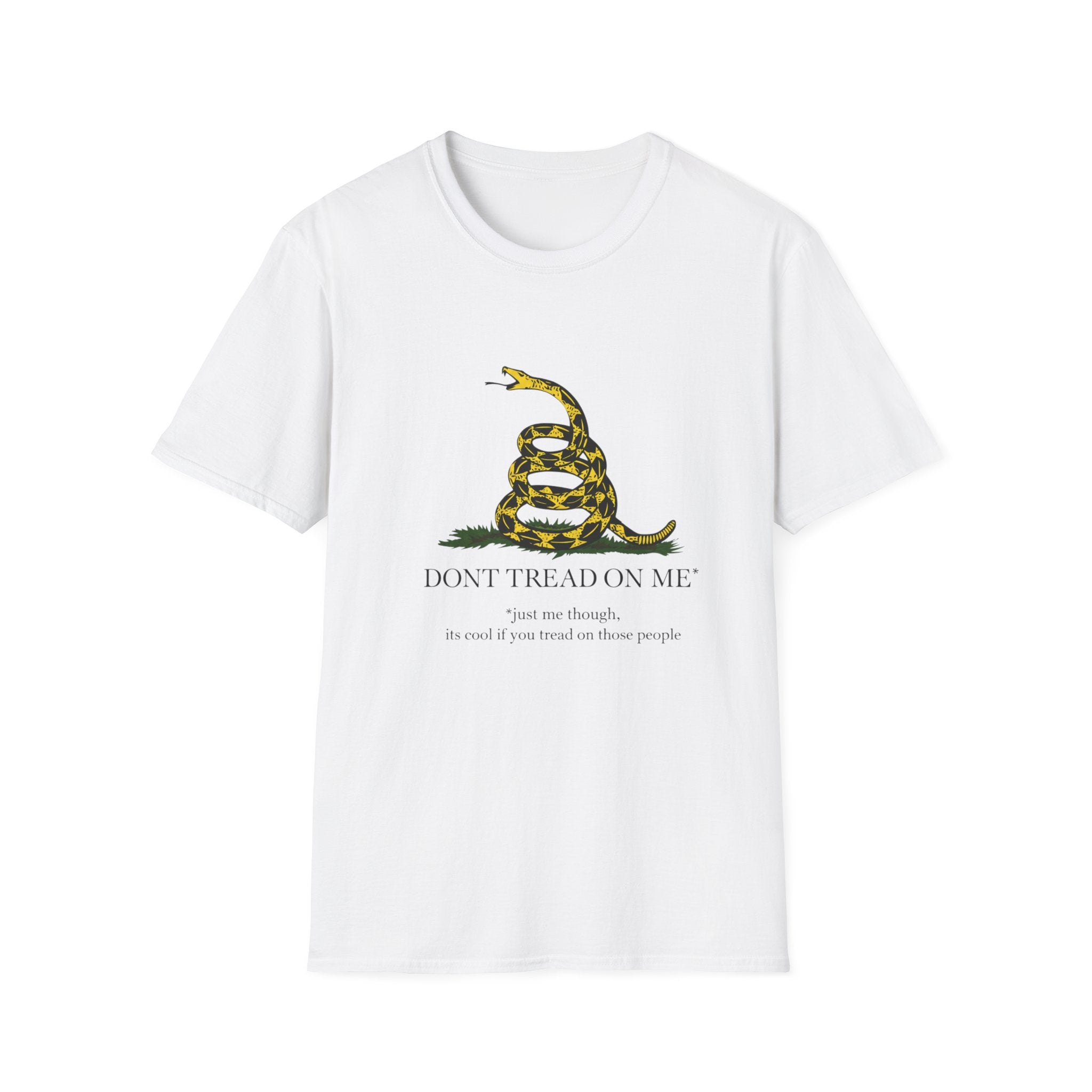 T‑Shirt — “Don’t Tread On Me” Coiled Gadsden Snake Patriotic Tee
